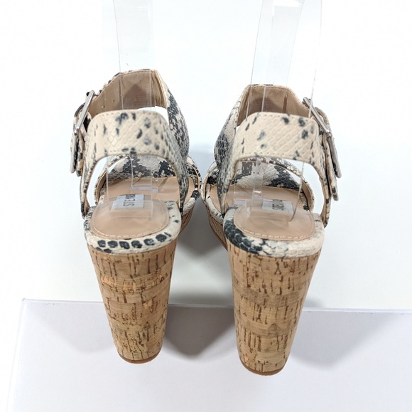 Steve Madden Flawless Natural Snake Skin Wedge - Picture 4 of 7